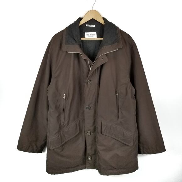 Pal Zileri Men's Brown Chore Barn Coat Jacket Size 52 XL - Picture 1 of 11